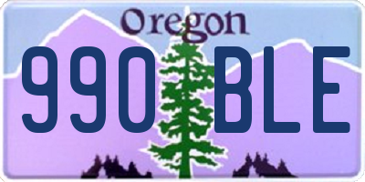 OR license plate 990BLE
