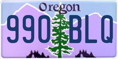 OR license plate 990BLQ