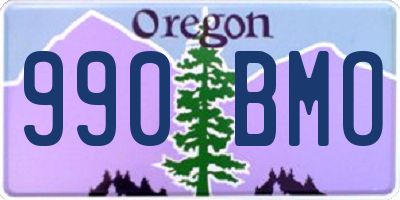 OR license plate 990BMO