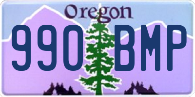 OR license plate 990BMP
