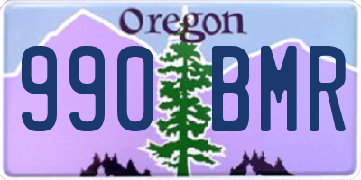 OR license plate 990BMR