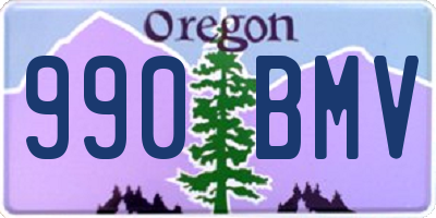 OR license plate 990BMV