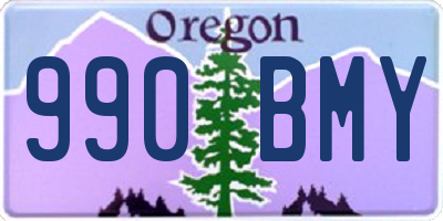 OR license plate 990BMY