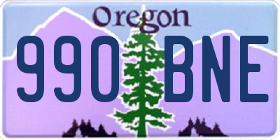 OR license plate 990BNE