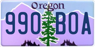 OR license plate 990BOA