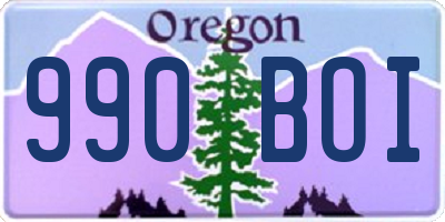 OR license plate 990BOI