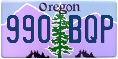OR license plate 990BQP