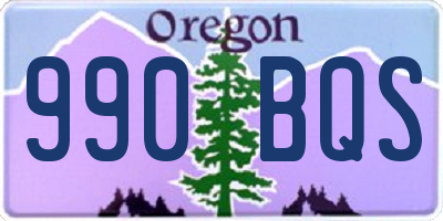 OR license plate 990BQS