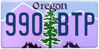 OR license plate 990BTP