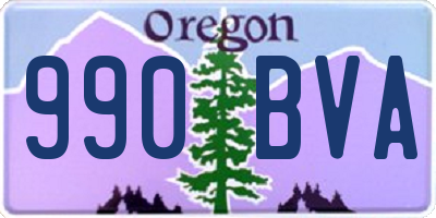 OR license plate 990BVA