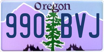 OR license plate 990BVJ