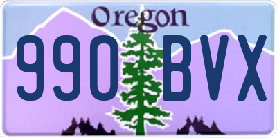 OR license plate 990BVX