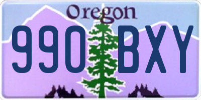 OR license plate 990BXY