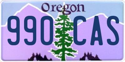 OR license plate 990CAS