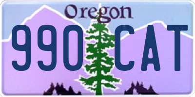 OR license plate 990CAT