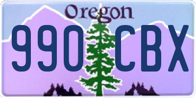 OR license plate 990CBX