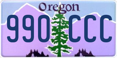 OR license plate 990CCC