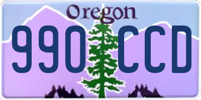 OR license plate 990CCD