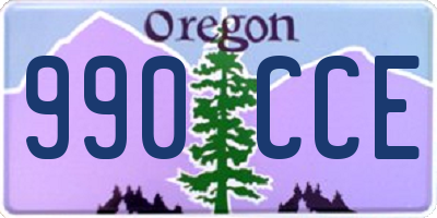 OR license plate 990CCE