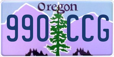 OR license plate 990CCG