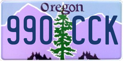 OR license plate 990CCK