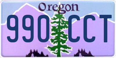 OR license plate 990CCT