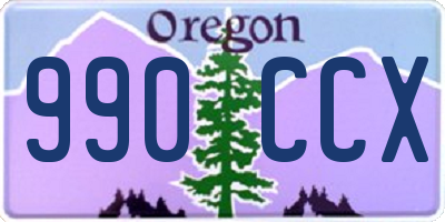 OR license plate 990CCX