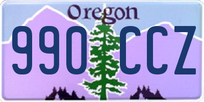 OR license plate 990CCZ