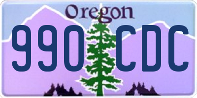 OR license plate 990CDC