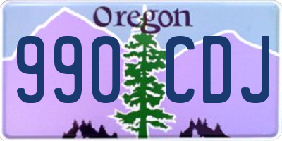 OR license plate 990CDJ