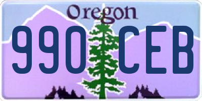 OR license plate 990CEB