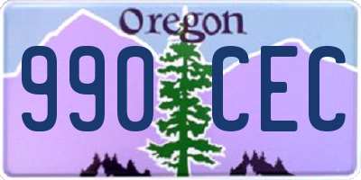 OR license plate 990CEC