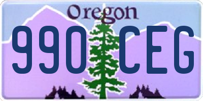 OR license plate 990CEG