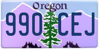 OR license plate 990CEJ