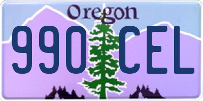 OR license plate 990CEL