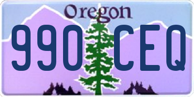 OR license plate 990CEQ