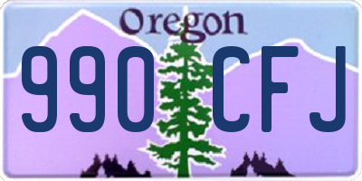 OR license plate 990CFJ