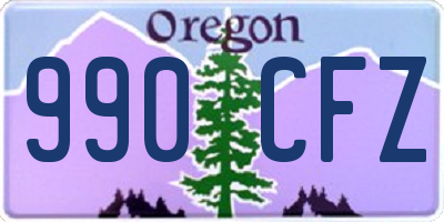 OR license plate 990CFZ