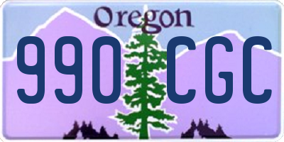 OR license plate 990CGC