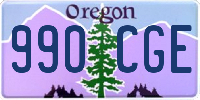 OR license plate 990CGE