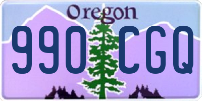 OR license plate 990CGQ