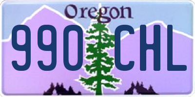 OR license plate 990CHL