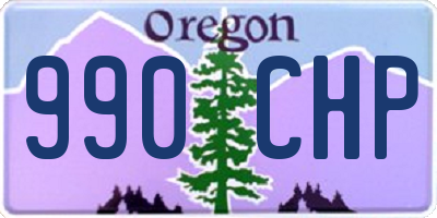 OR license plate 990CHP