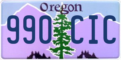 OR license plate 990CIC