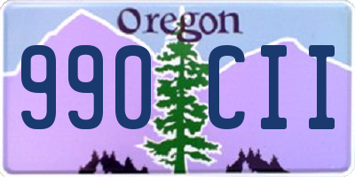 OR license plate 990CII