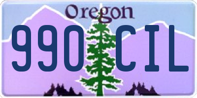 OR license plate 990CIL