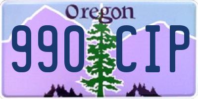 OR license plate 990CIP