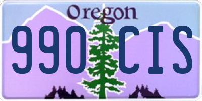OR license plate 990CIS