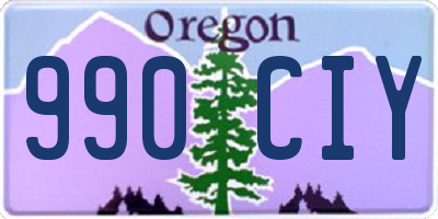 OR license plate 990CIY