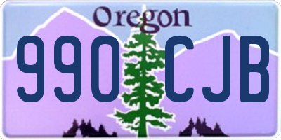 OR license plate 990CJB